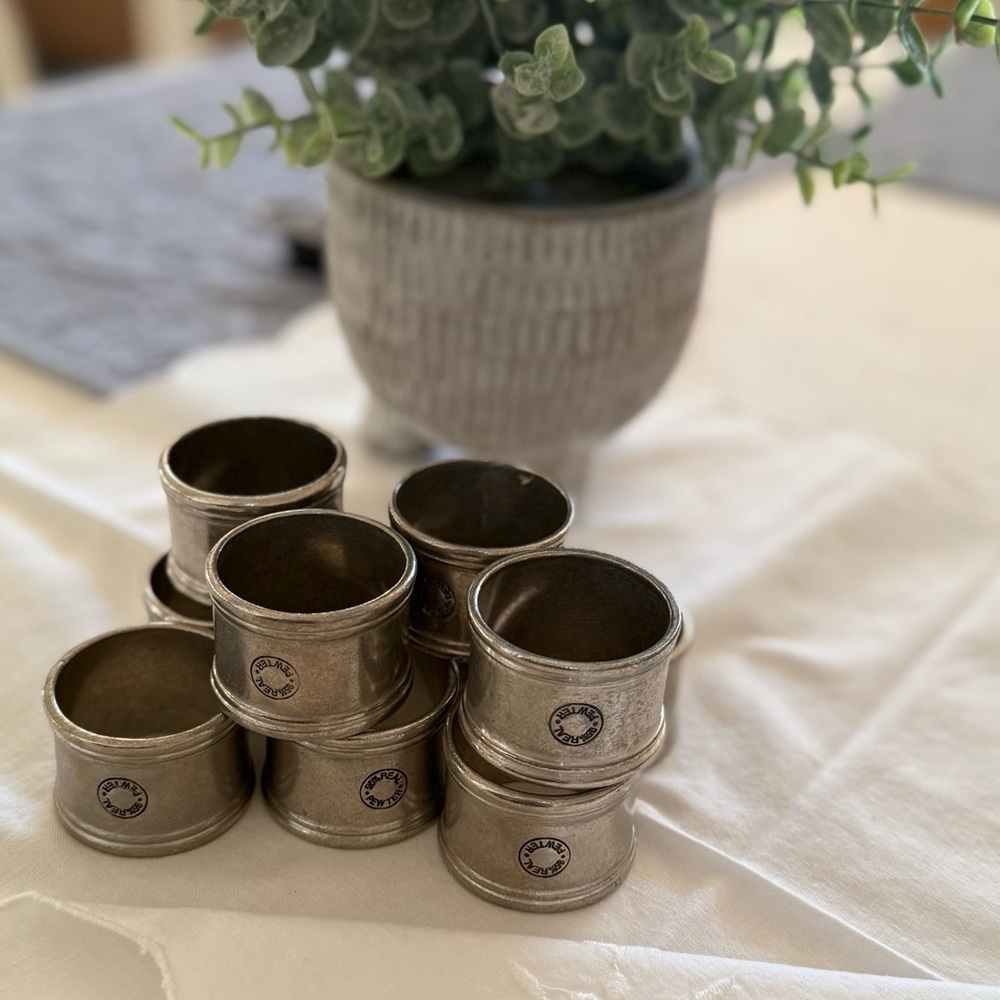 Pottery barn napkin rings.